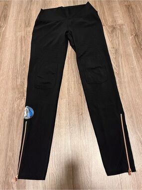 Kadyluxe Black Athletic leggings - University of Arlington Texas Mascot logo